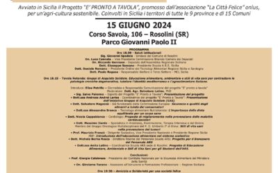 È PRONTO A TAVOLA: Nuova Tappa del Progetto dell’Associazione La Città Felice Onlus
