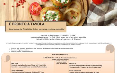 “È Pronto a Tavola” fa tappa a Tusa per promuovere la sana nutrizione e i prodotti locali