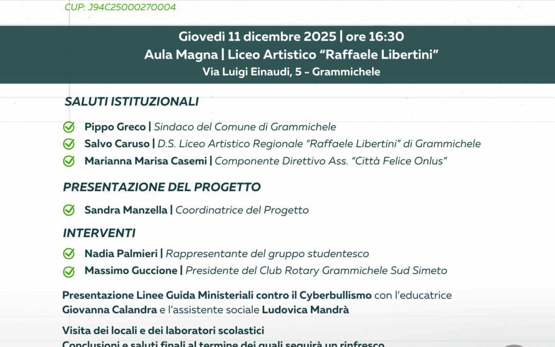 Presentazione del progetto Take Care 2.0 – Contrasto alla povertà educativa nel Distretto Socio-Sanitario 13