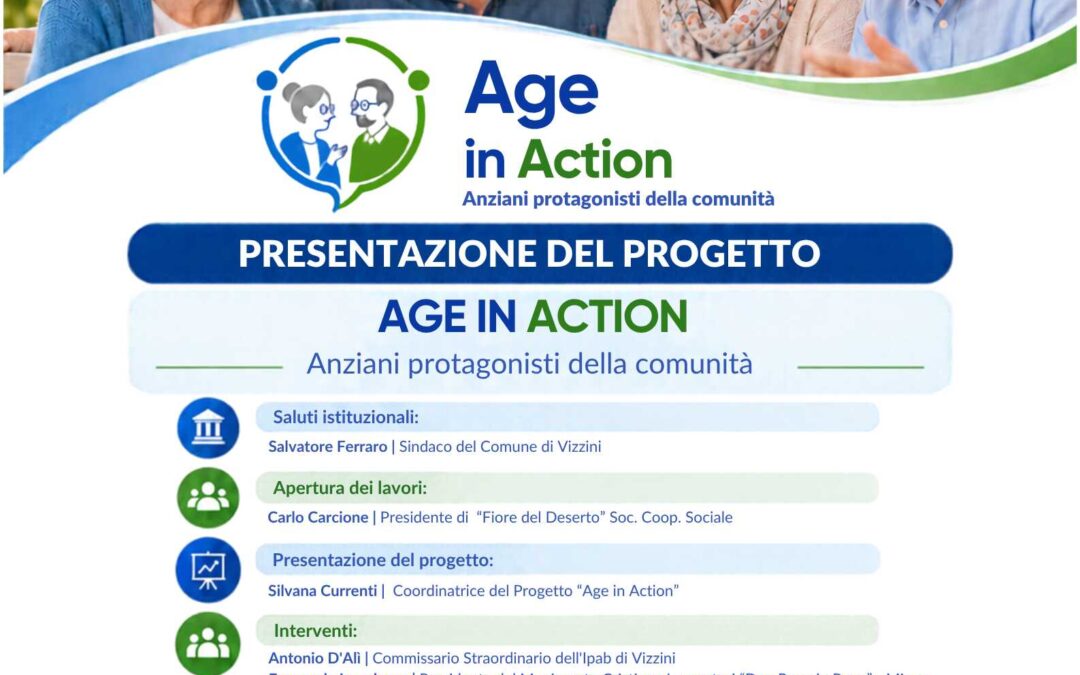 Age in Action a Vizzini: il progetto per l’invecchiamento attivo e la partecipazione degli anziani
